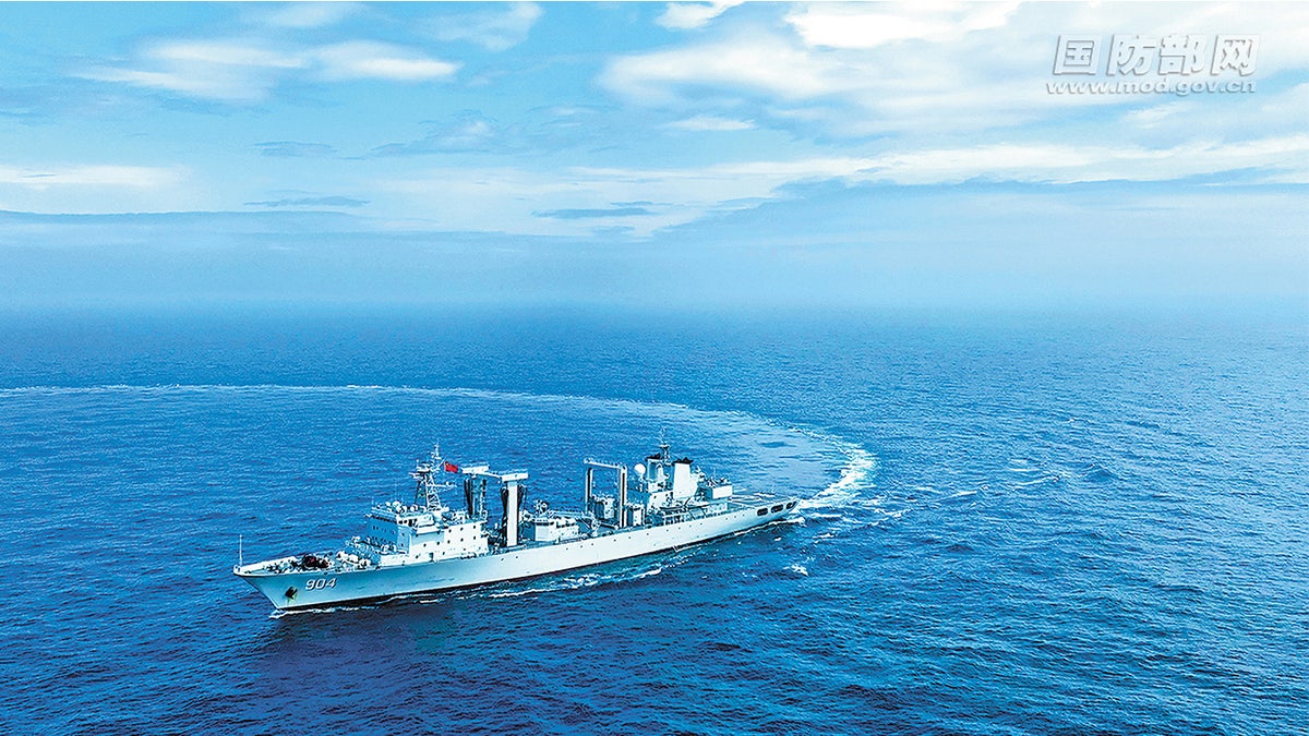A Chinese warship in the Indo-Pacific
