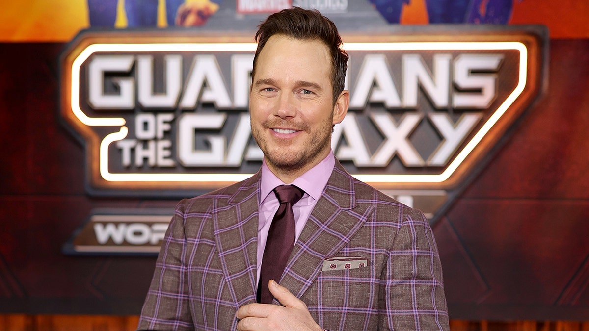 Chris Pratt at the world premiere of third Guardians of the Galaxy.