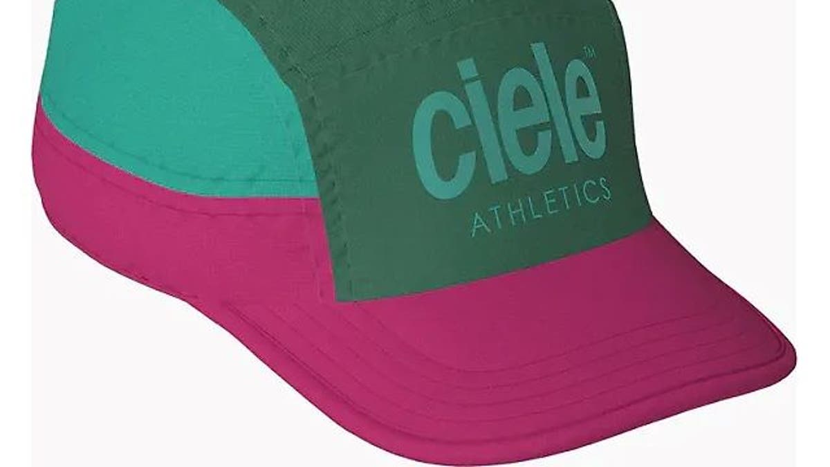 Add some color to your run with this hat.