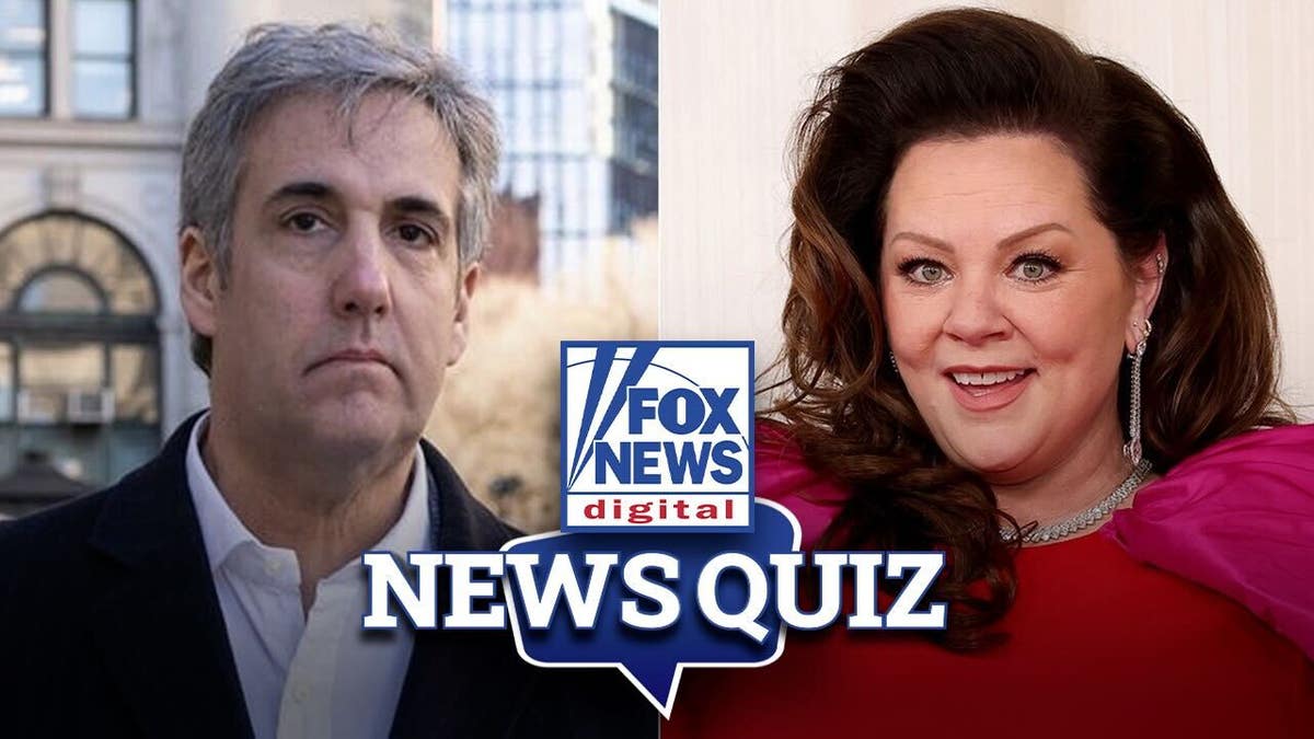 Michael Cohen and Melissa McCarthy in news quiz