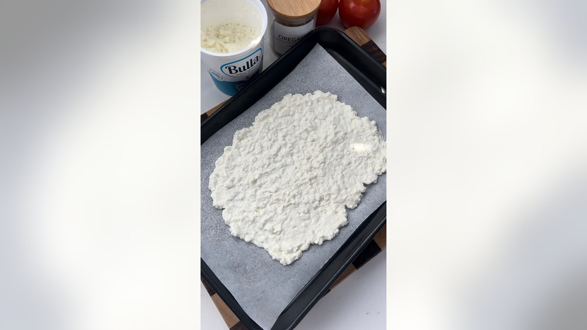 Cottage cheese before baking