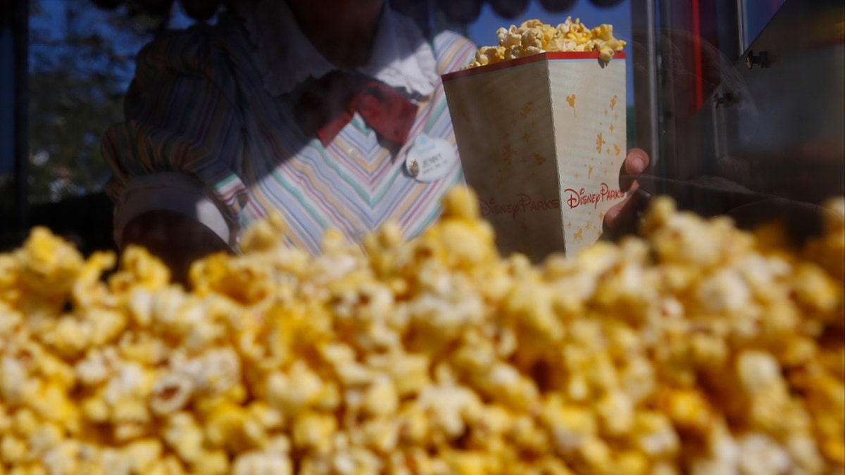Close-up of Disney popcorn