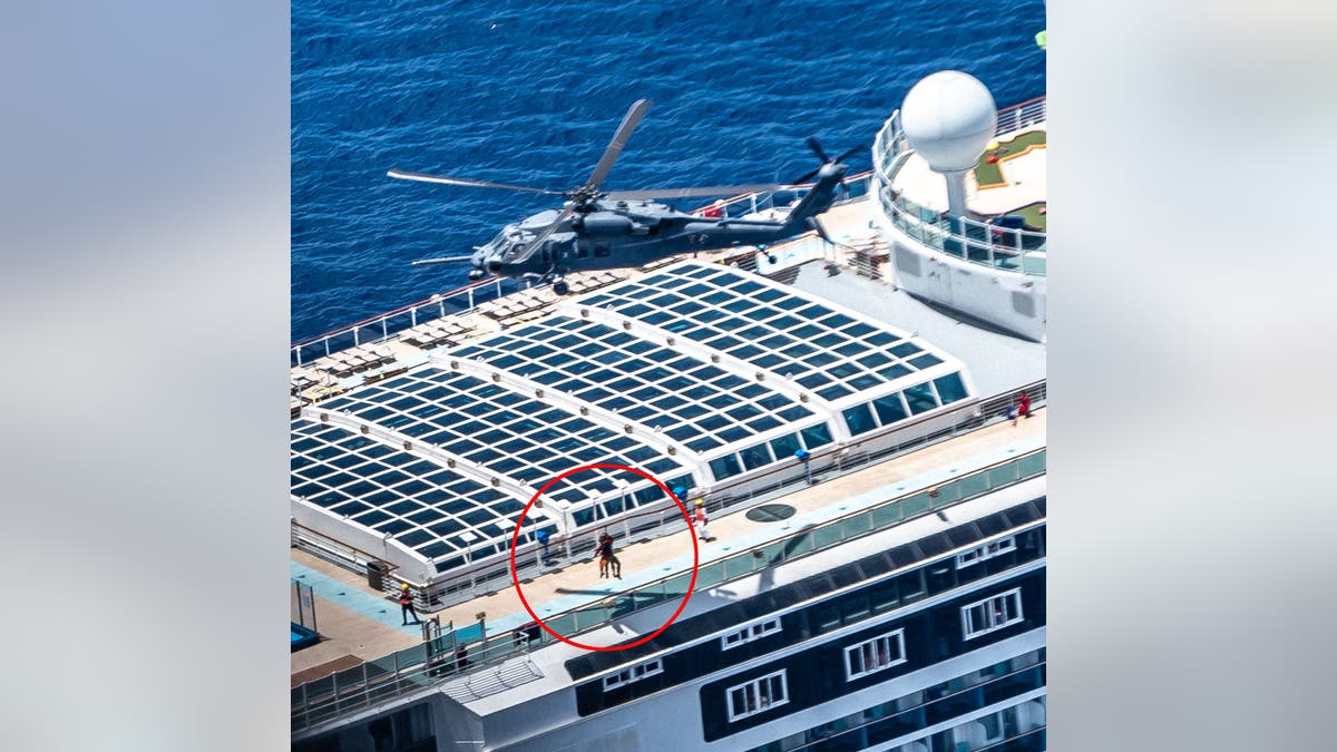 U.S. Airforce rescue from Carnival Cruise ship on Saturday, May 4