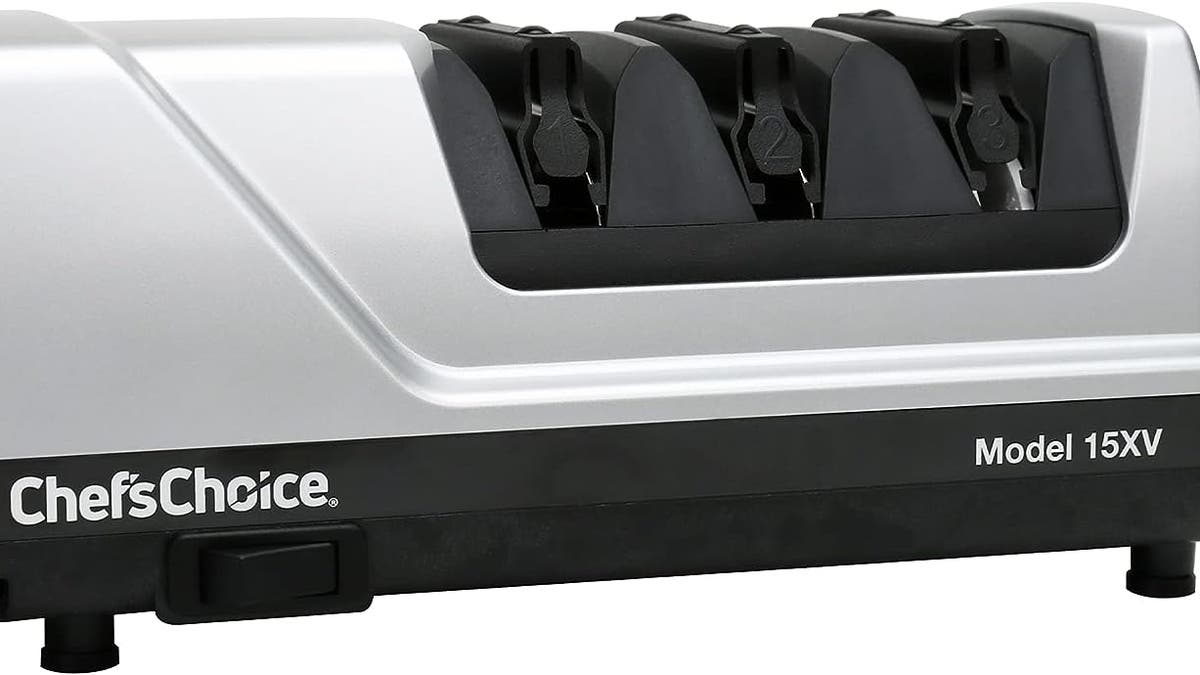 Keep your knives sharp and ready to use with this electric sharpener.