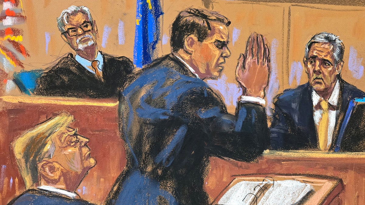 Michael Cohen is asked if he took an oath while being questioned by lawyer Todd Blanche during former US President Donald Trump's criminal trial