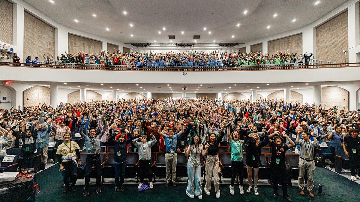 large crowd in auditorium