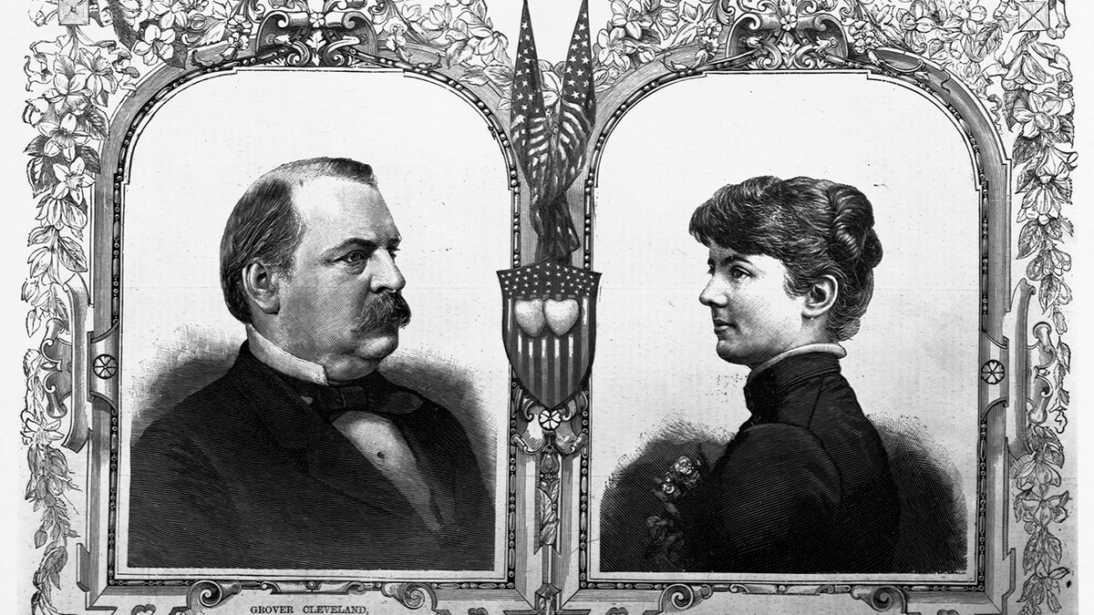 Grover Cleveland and his wife Frances Folsom