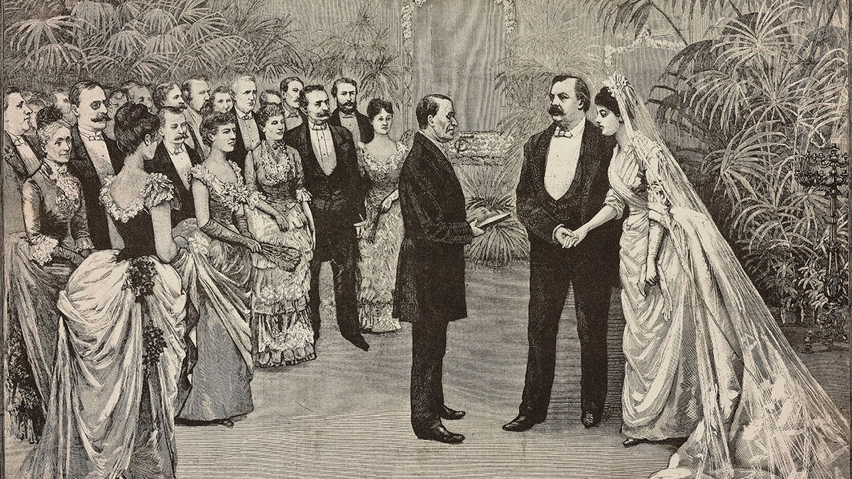Grover Cleveland and Francis Folsom wedding