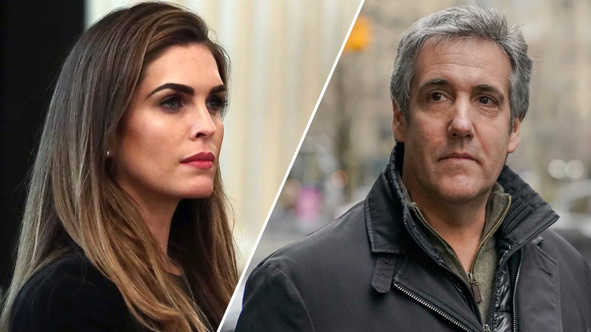 Hope Hicks and Michael Cohen