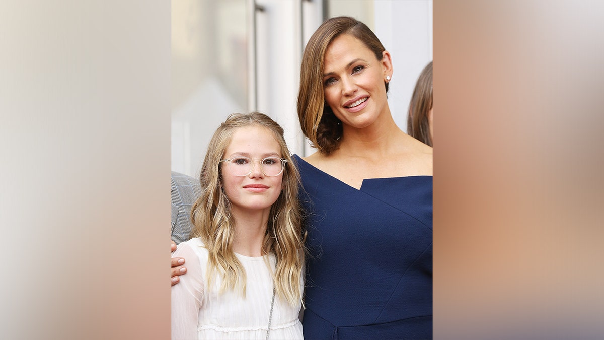 Jennifer Garner and Violet Affleck at the Hollywood Walk of Fame