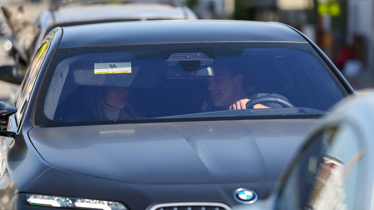 JLo and Ben Affleck in his black BMW in Los Angeles