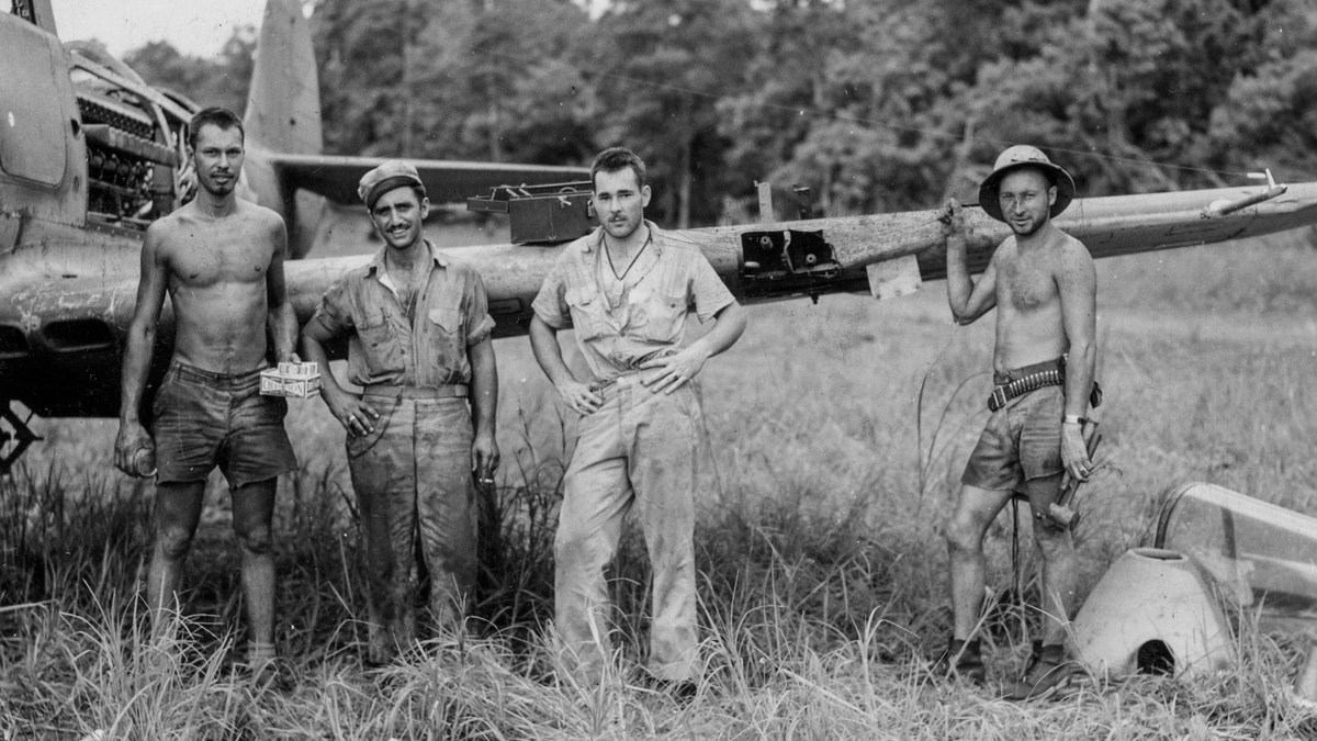 Ground crew on Guadalcanal