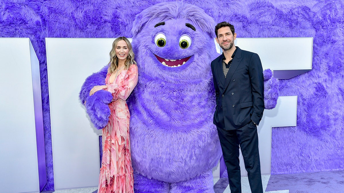 Emily Blunt y John Krasinski en el estreno de "IF"