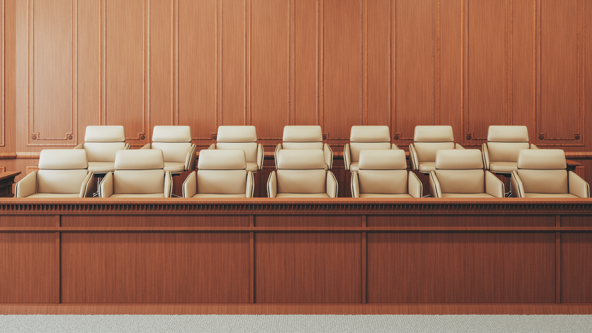 empty jury chairs