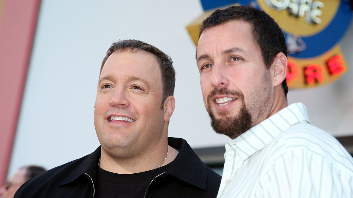 Kevin James and Adam Sandler at "I Now Pronounce You Chuck and Larry" premiere