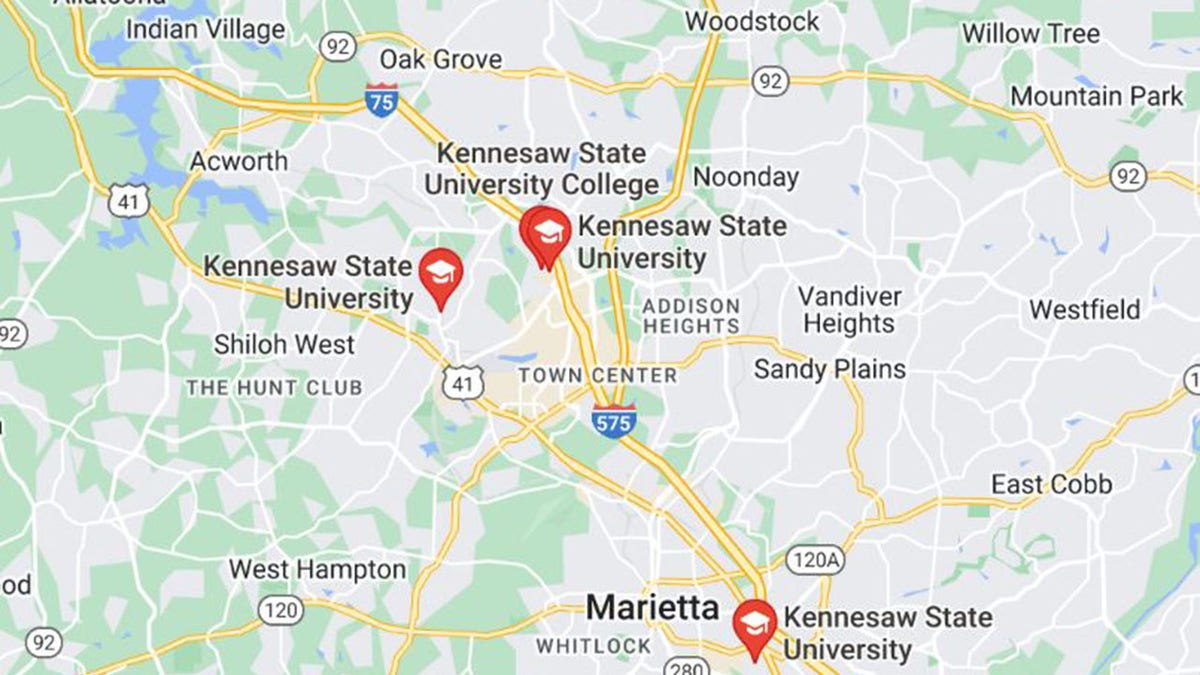 Map of Kennesaw State University