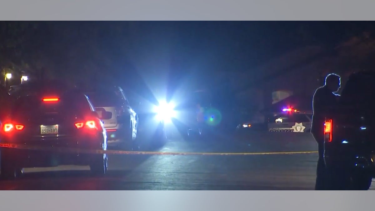 Las Vegas outside the crime scene, where Eddi Moreno allegedly fatally shot his neighbor, who Moreno said exposed himself in front of his family.