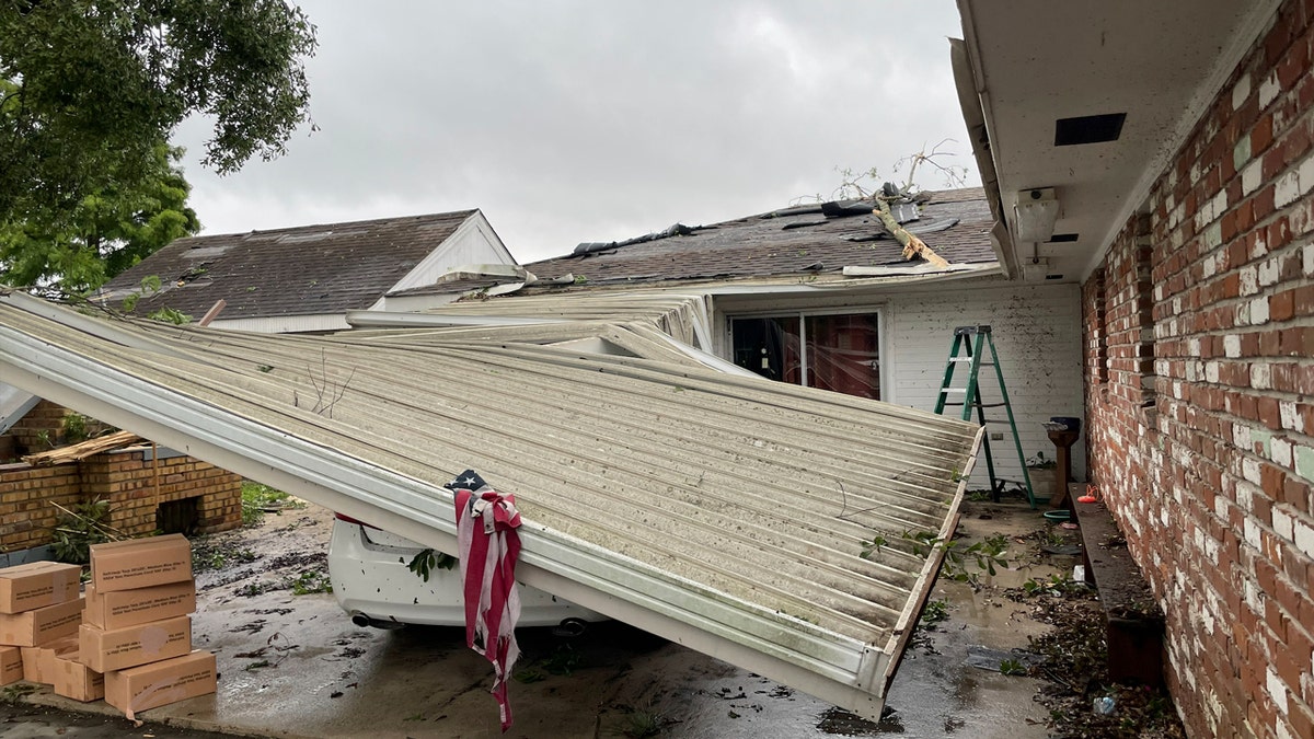 Louisiana storm damage