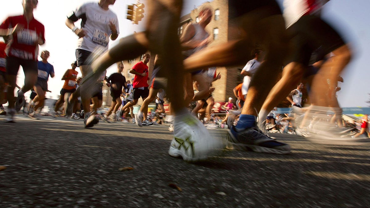 Marathon runners in New York