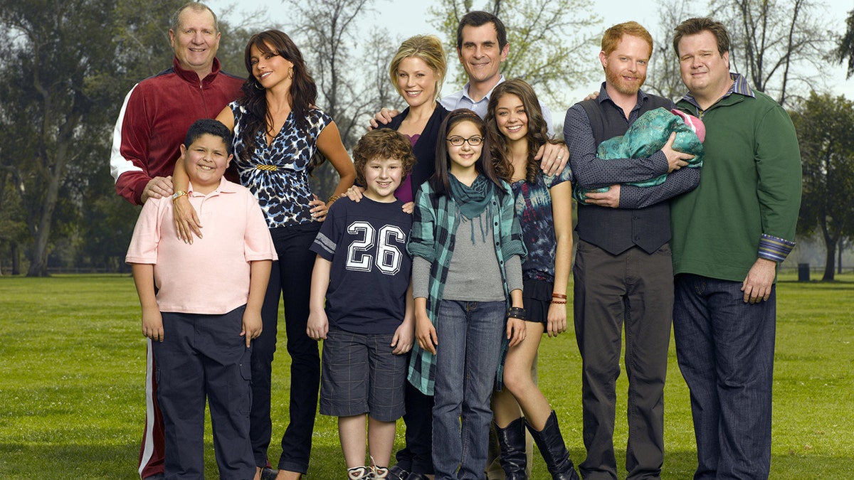 El reparto de "Modern Family" en una sesión promocional de la primera temporada.