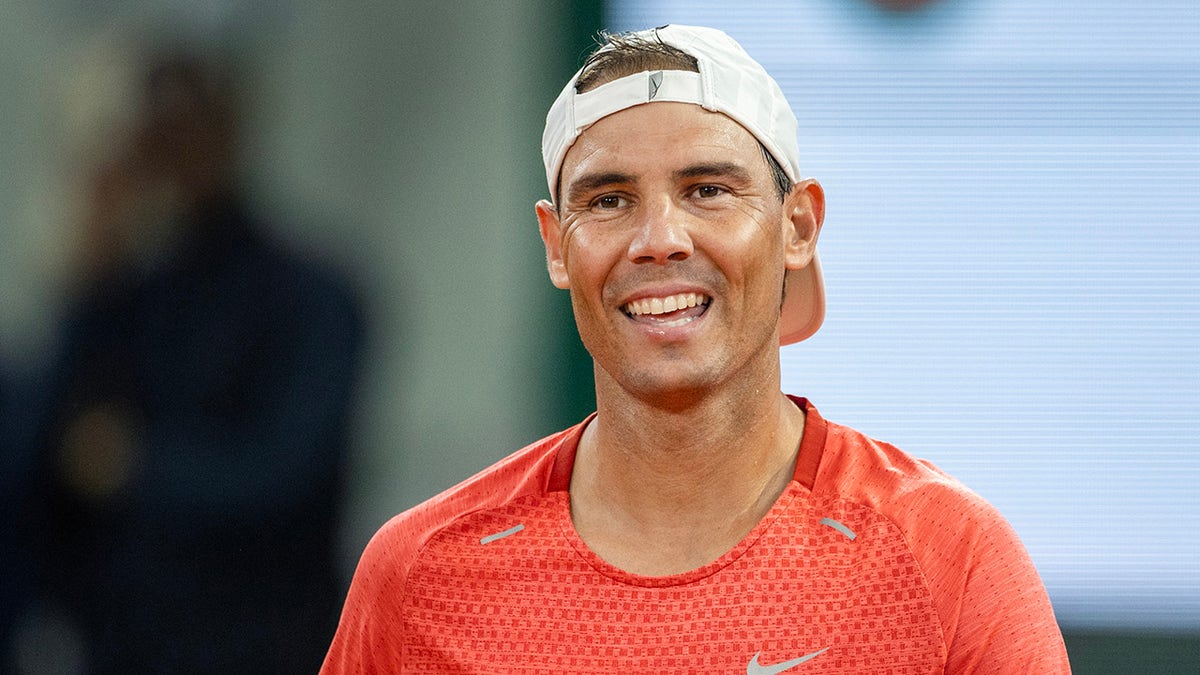 Rafael Nadal smiling