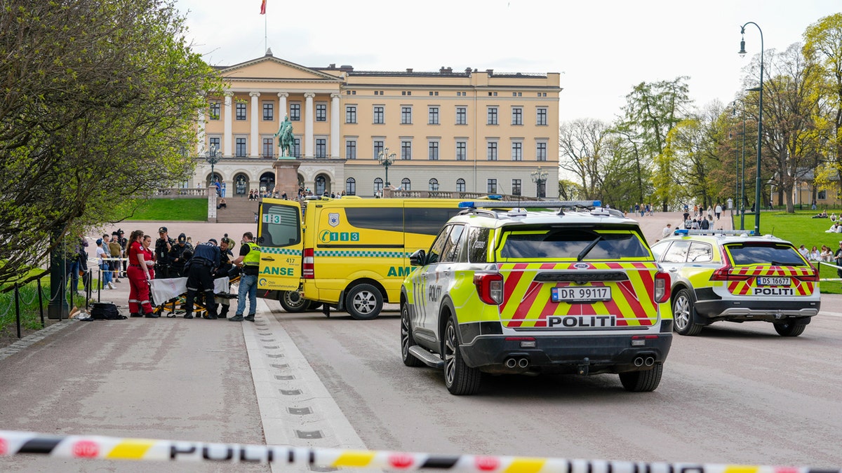 Norway knife attack scene