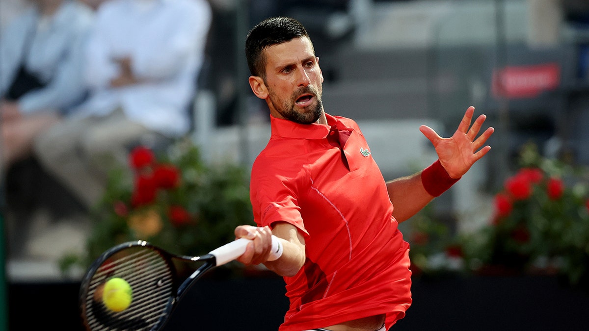 Novak Djokovic at Italian Open