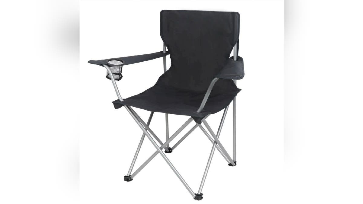 A folding chair is a good option for seating.