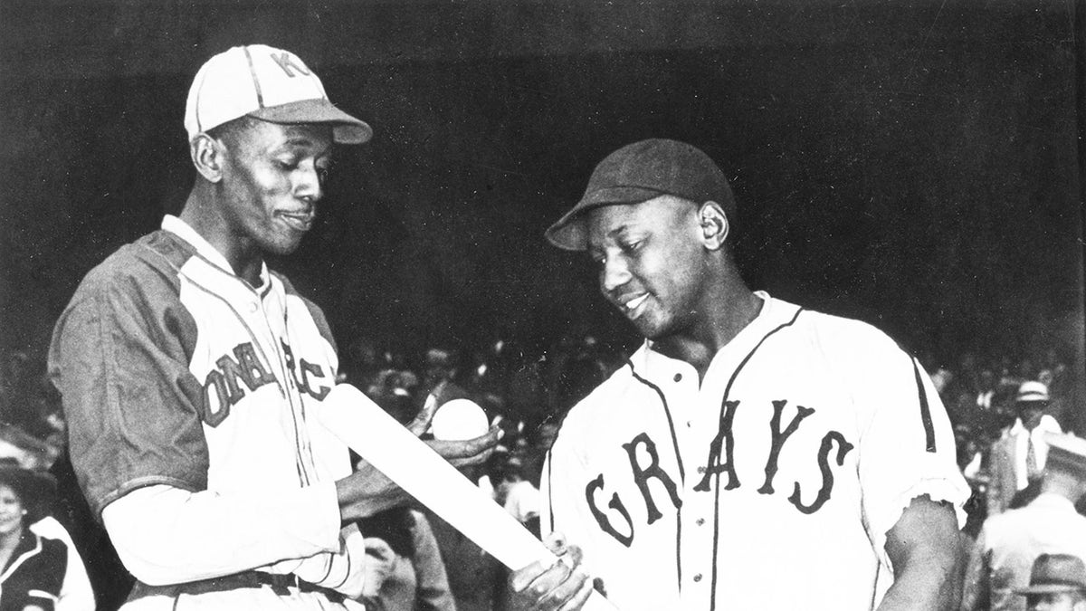 Satchel Paige and Josh Gibson