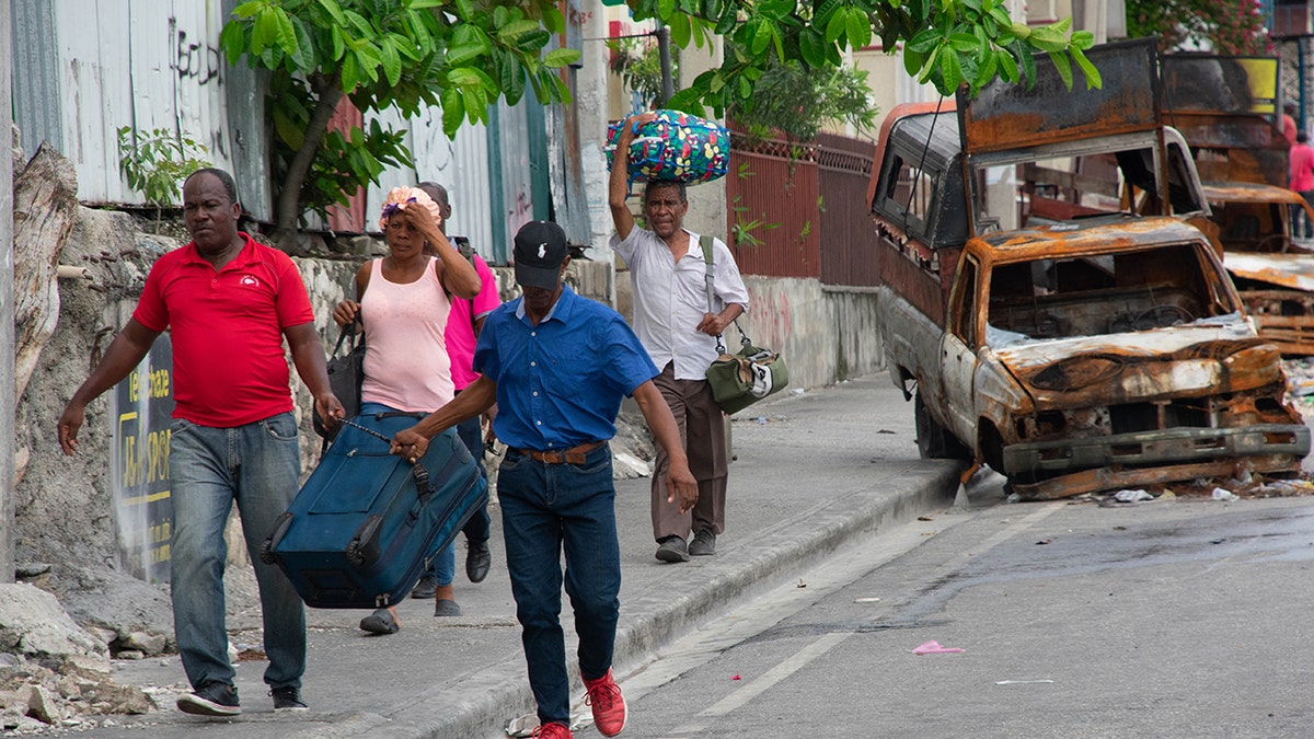 People flee unrest in Port-au-Prince, Haiti
