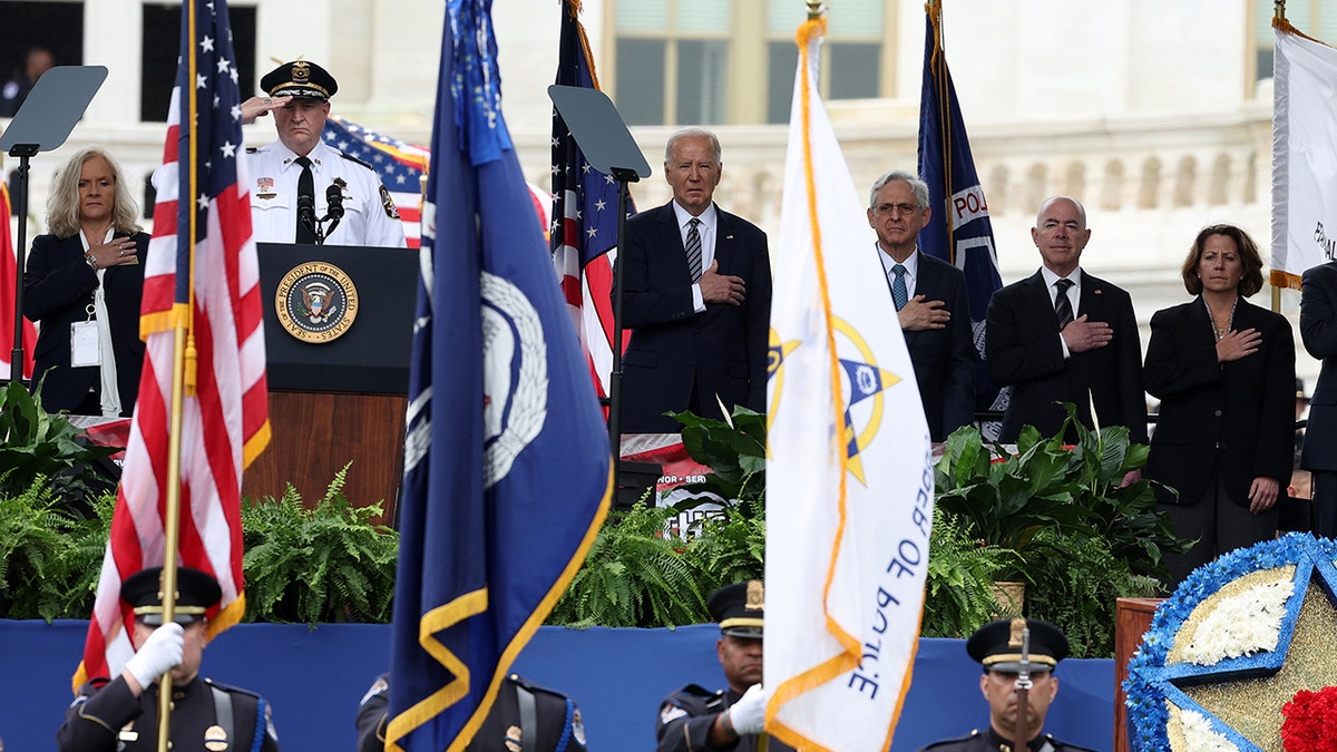 President Biden speaks at the National Peace Officers Memorial Service on Capitol Hill