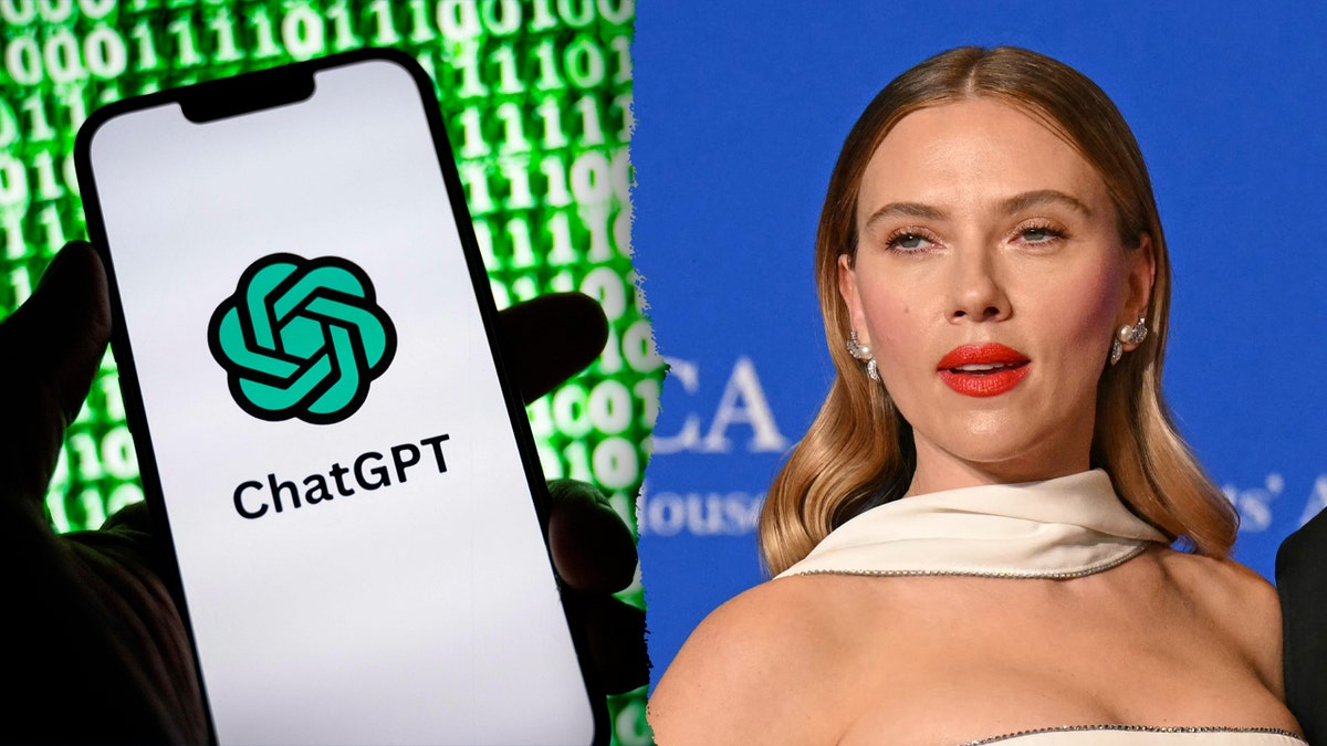 ChatGPT concept split with Scarlett Johansson