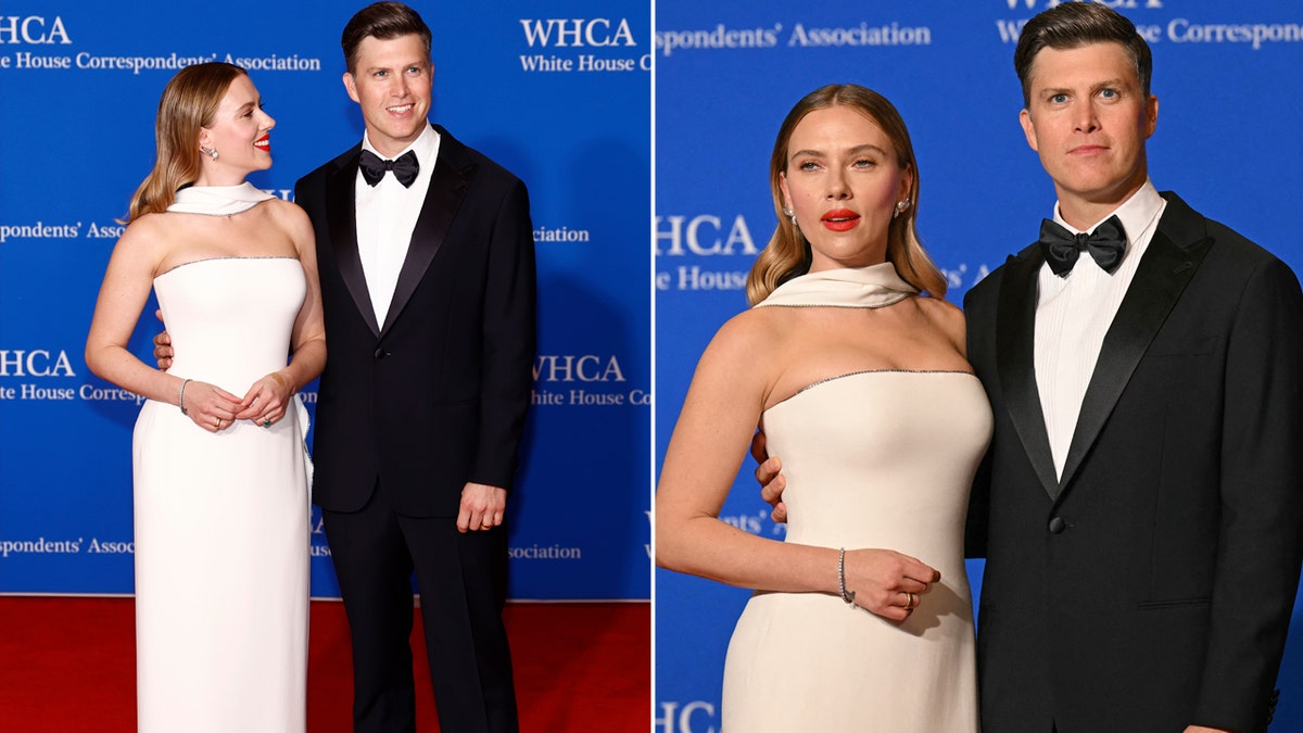 Scarlett Johansson and Colin Jost at the White House Correspondence Dinner