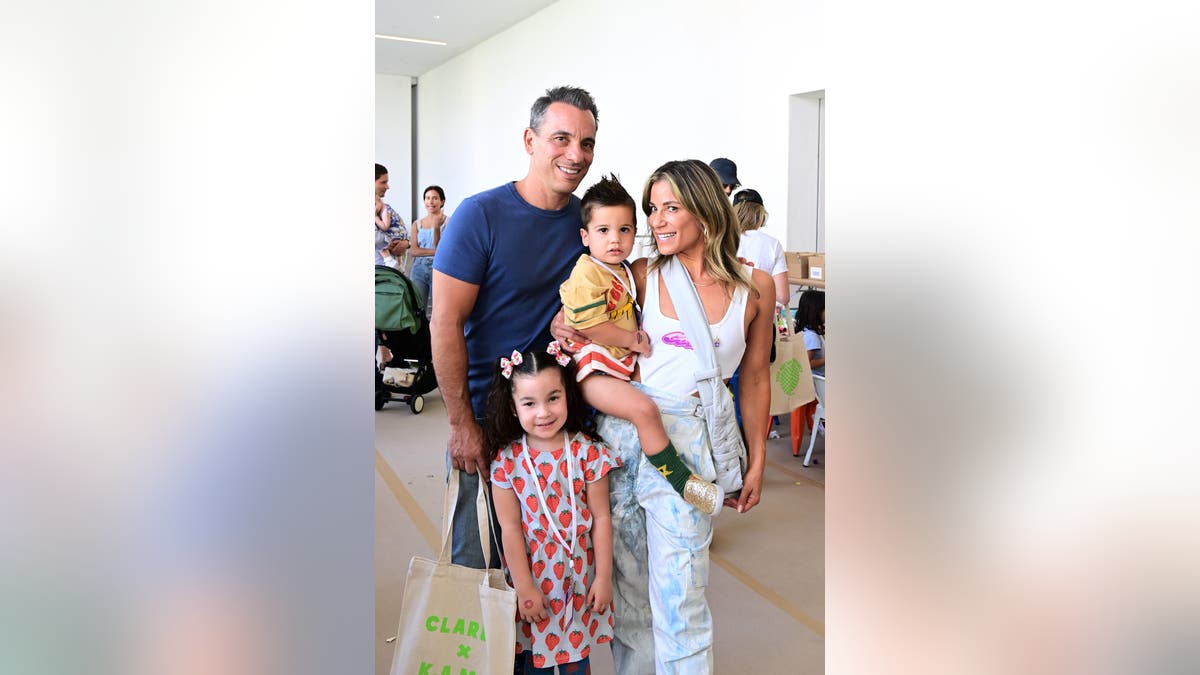 Sebastian Maniscalco with his wife and kids
