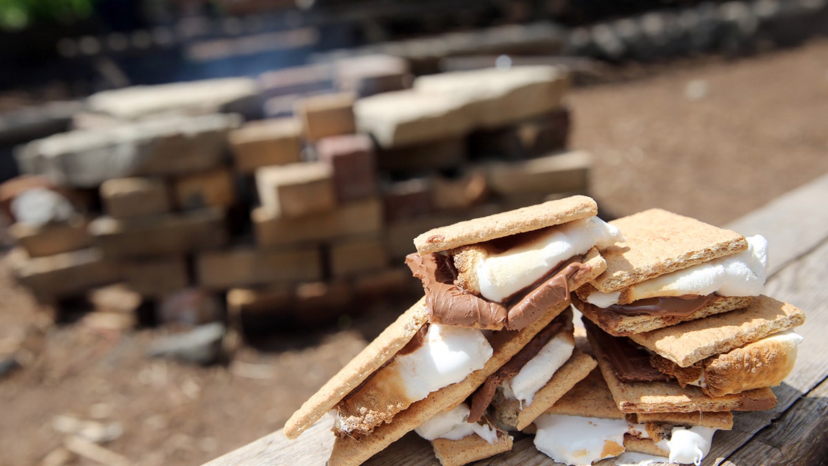 A stack of s'mores