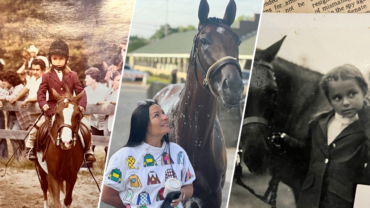 Tami Bobo with her horses over the years