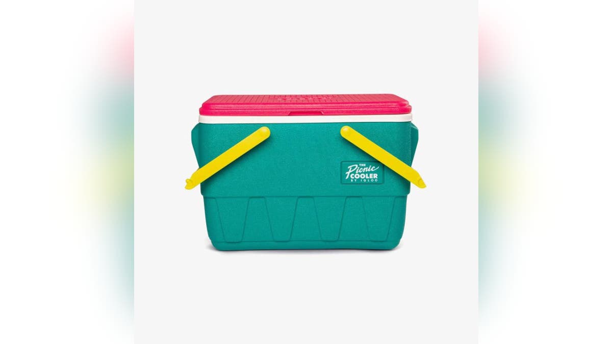 This classic cooler can double up as a seat.