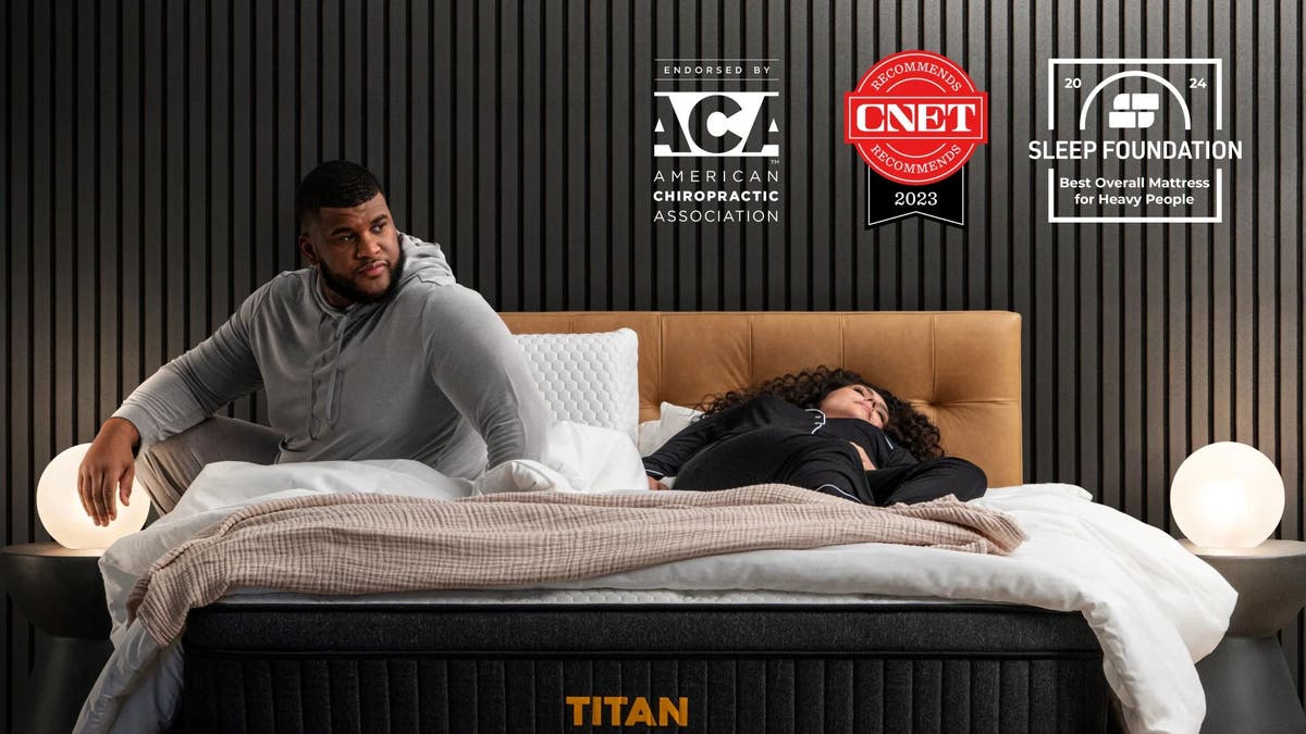 The Titan Luxe supports heavier sleepers.