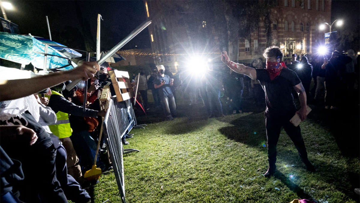 Clashes broke out on May 1, 2024 around pro-Palestinian demonstrations at UCLA.