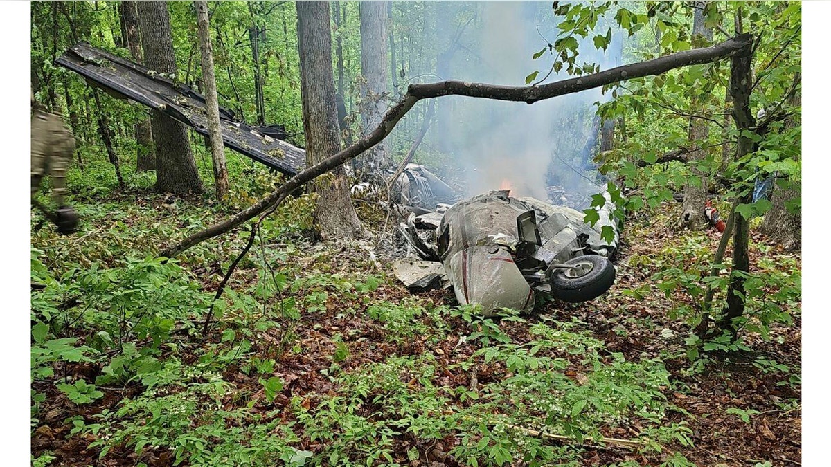 Virginia plane crash scene