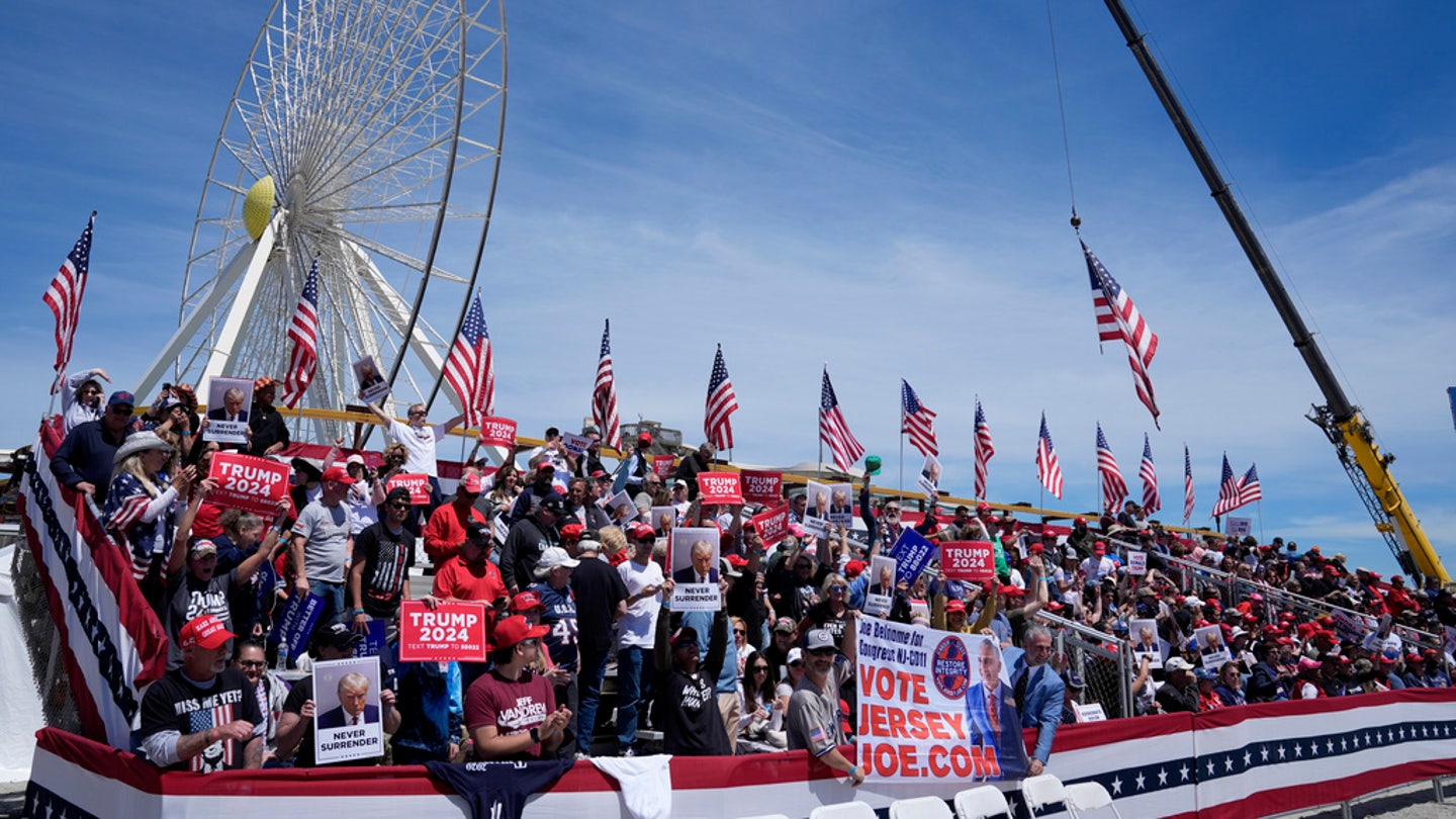 Trump Rallies Supporters in New Jersey, Draws Record Crowd