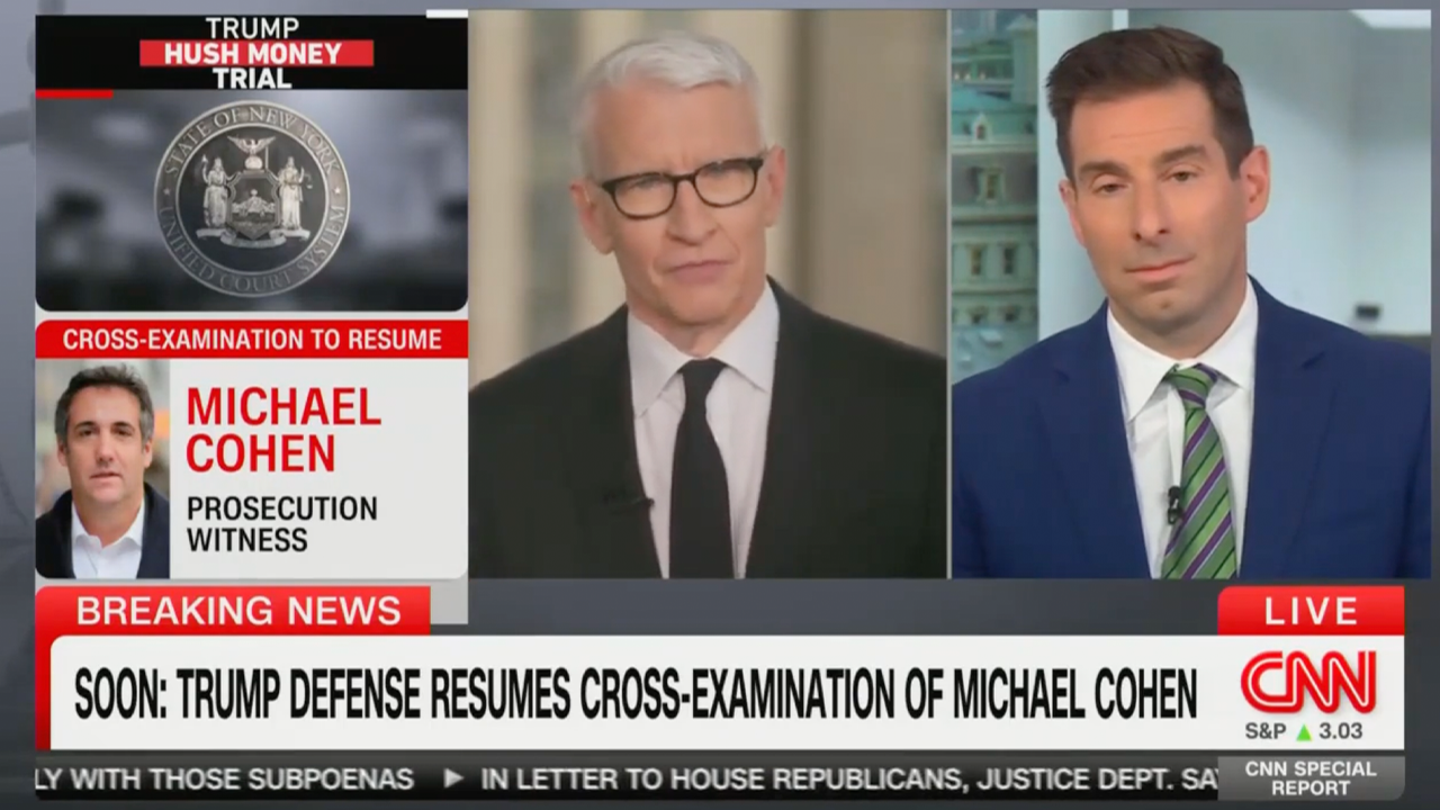 CNN's Cooper Expresses Doubts About Cohen's Testimony, Citing Cross-Examination Discrepancy