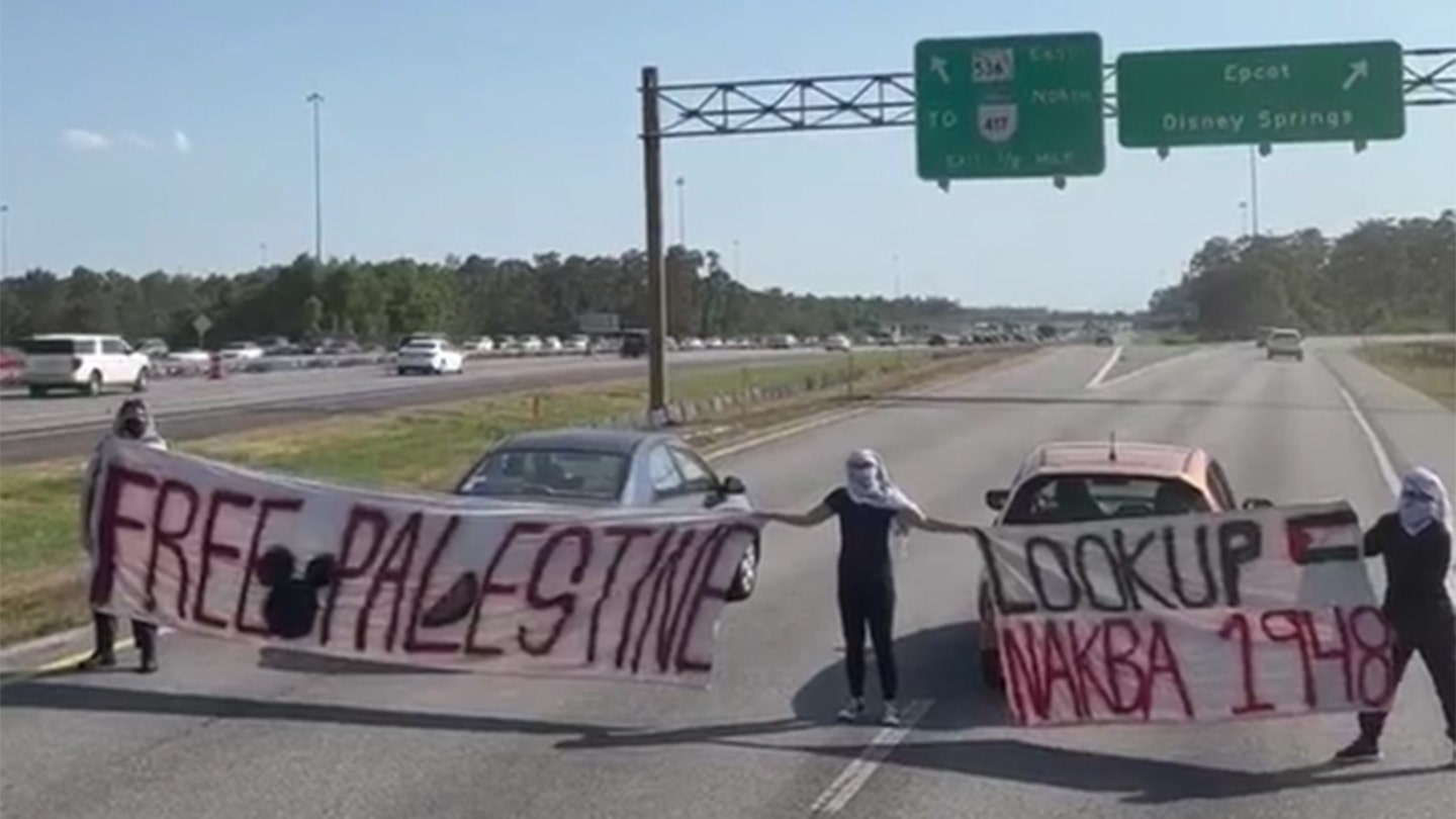 Anti-Israel Protesters Block Traffic Near Disney World, Arrested