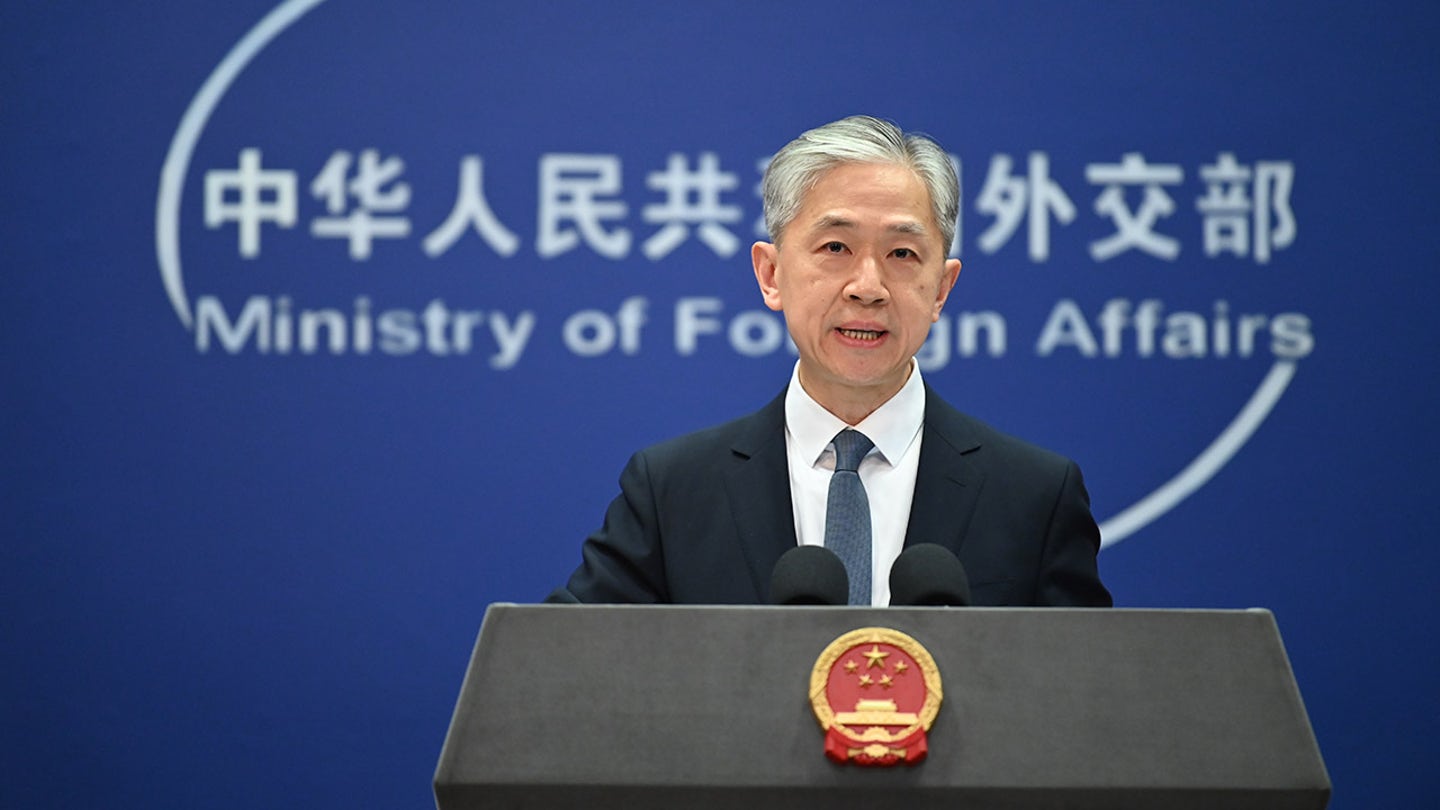 China's Foreign Ministry Condemns Taiwan Inauguration and Philippines Standoff in South China Sea