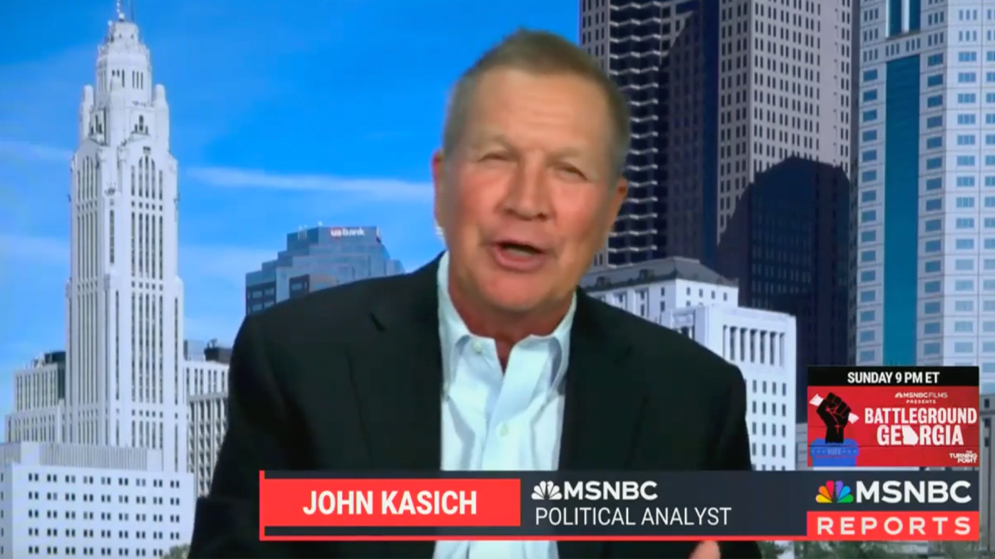 Kasich Stuns MSNBC Host with Candid Speculation on Biden's Presidential Nomination