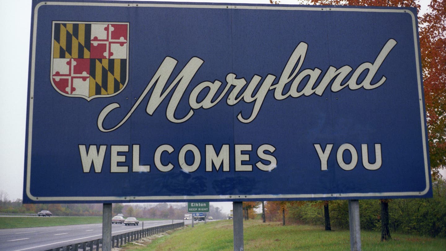 Maryland welcome sign scaled