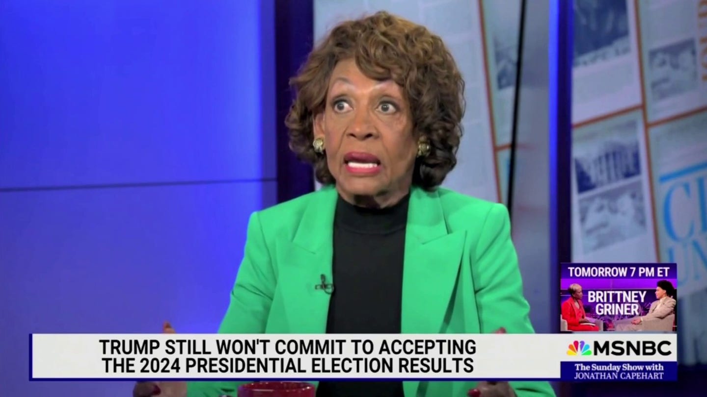 Maxine Waters Sounds Alarm: Right-Wing Groups Training for Attack in Case of Biden Win