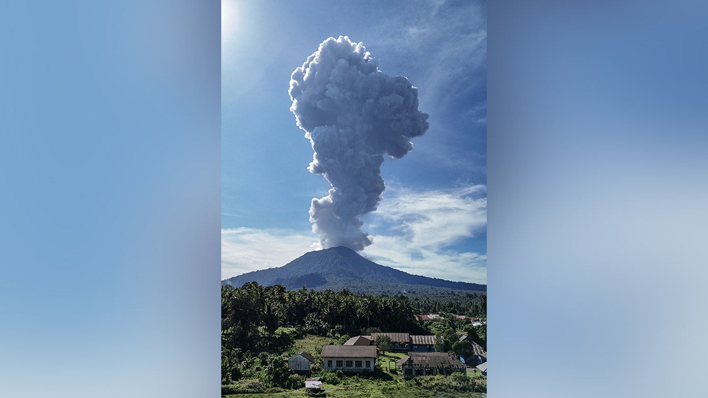 Indonesian Volcano Mount Ibu Erupts, Evacuations Ordered