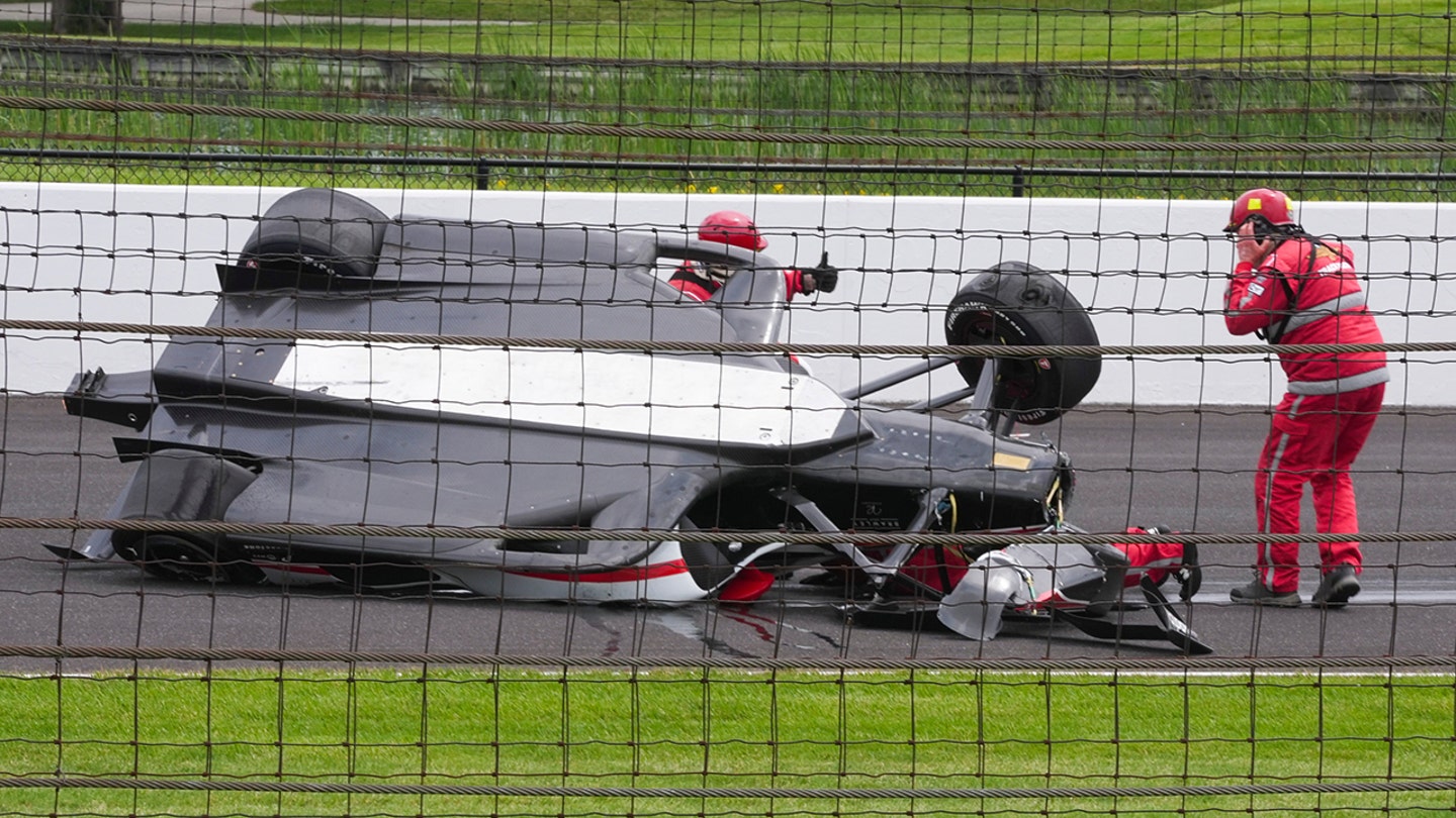 IndyCar Rookie Driver Nolan Siegel Suffers Scary Crash at Indianapolis 500 Practice