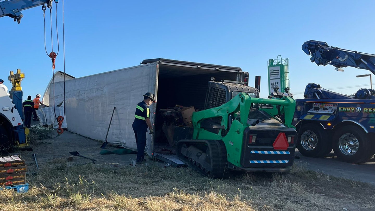 Strawberry Overload: Truck Spills 40,000 Pounds of Fruit onto Highway, Causing Sweet Traffic Jam